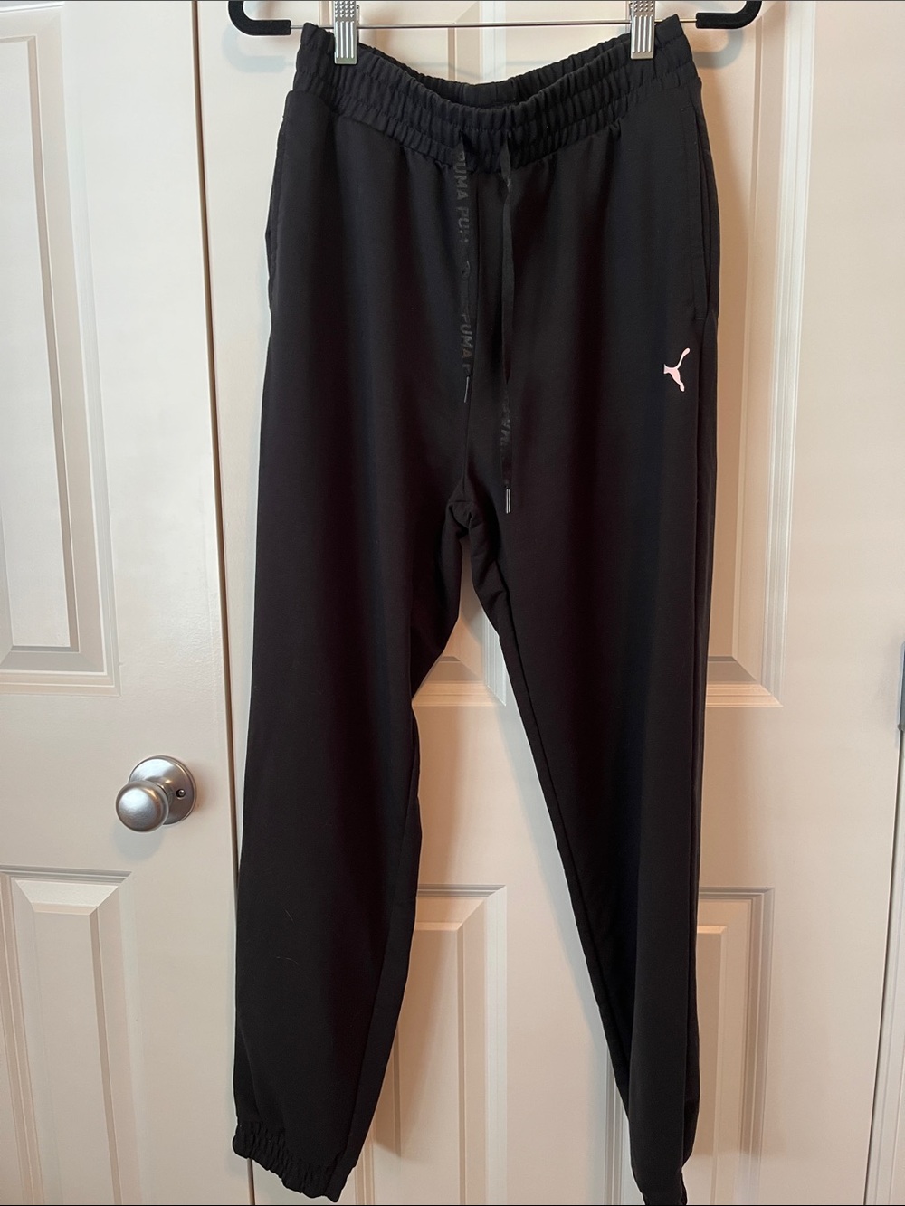 Puma Black Jogger Sweatpants with Subtle Logo